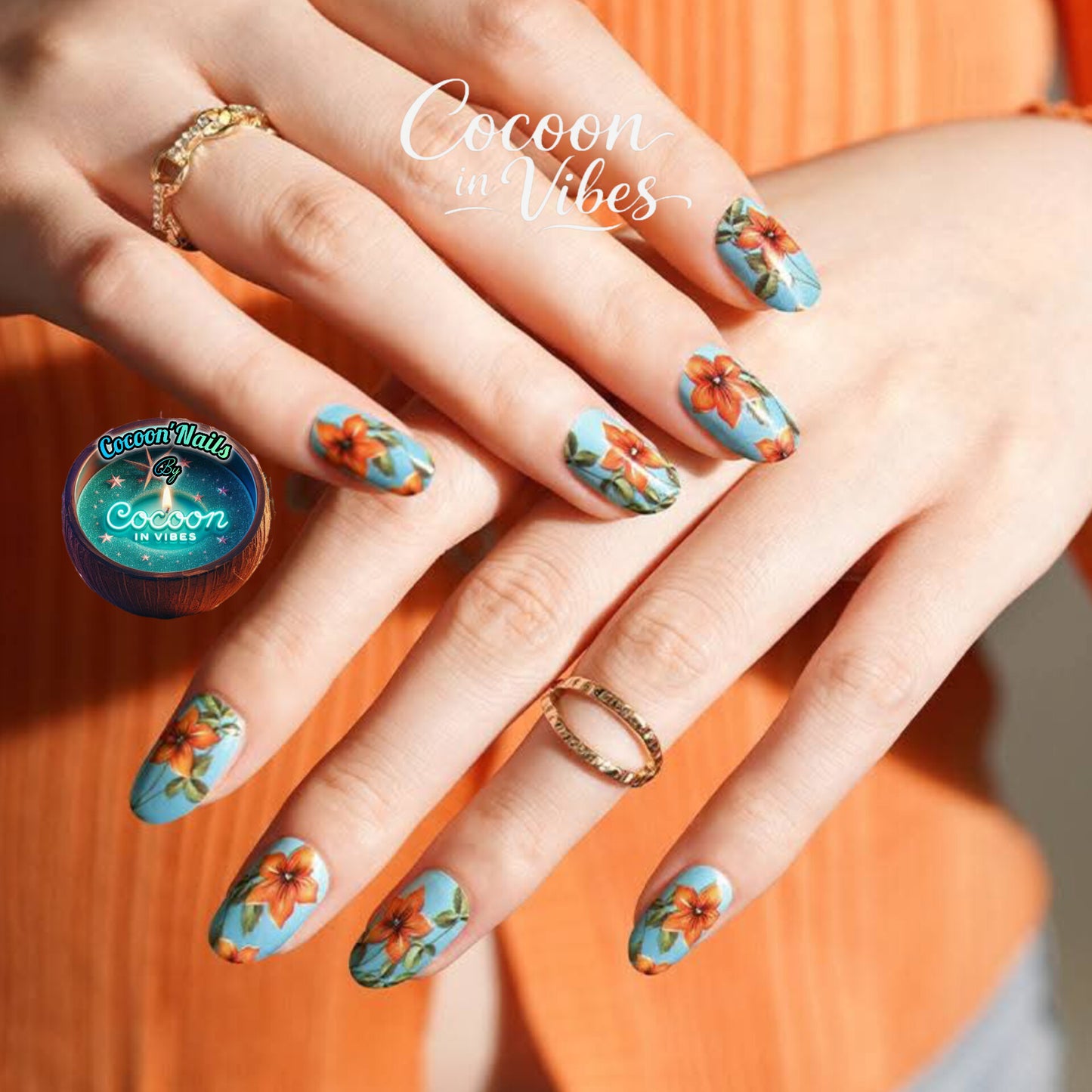 Cocoon’Nails Rêverie d'Été – Vernis Autocollant Kit Complet