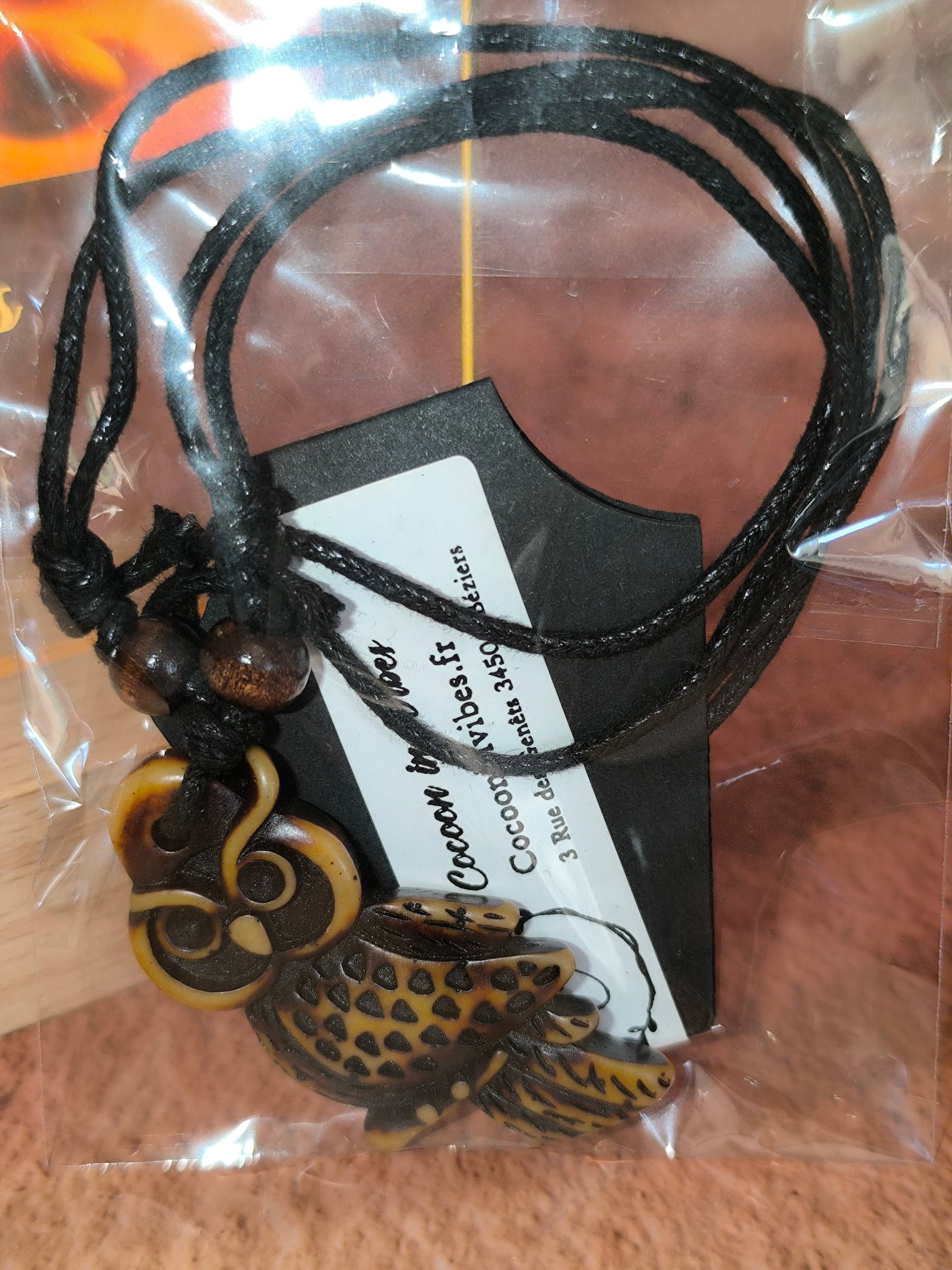 Collier Homme Bois & Résine