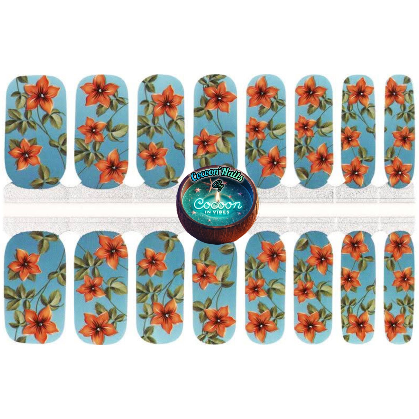 Cocoon’Nails Rêverie d'Été – Vernis Autocollant Kit Complet