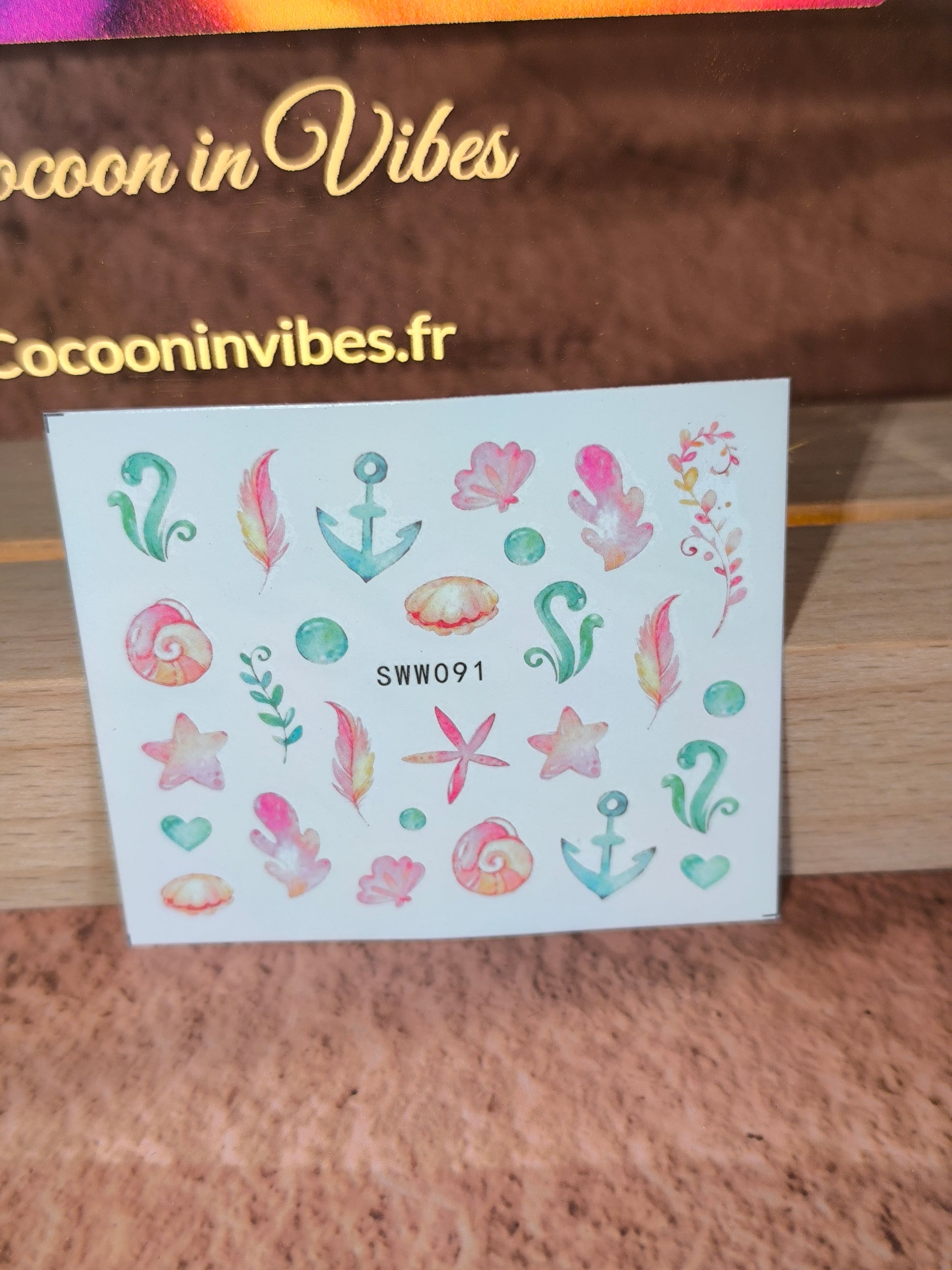 Stickers Ongles Coquillages & Animaux Marins - Un océan de beauté… au bout des doigts