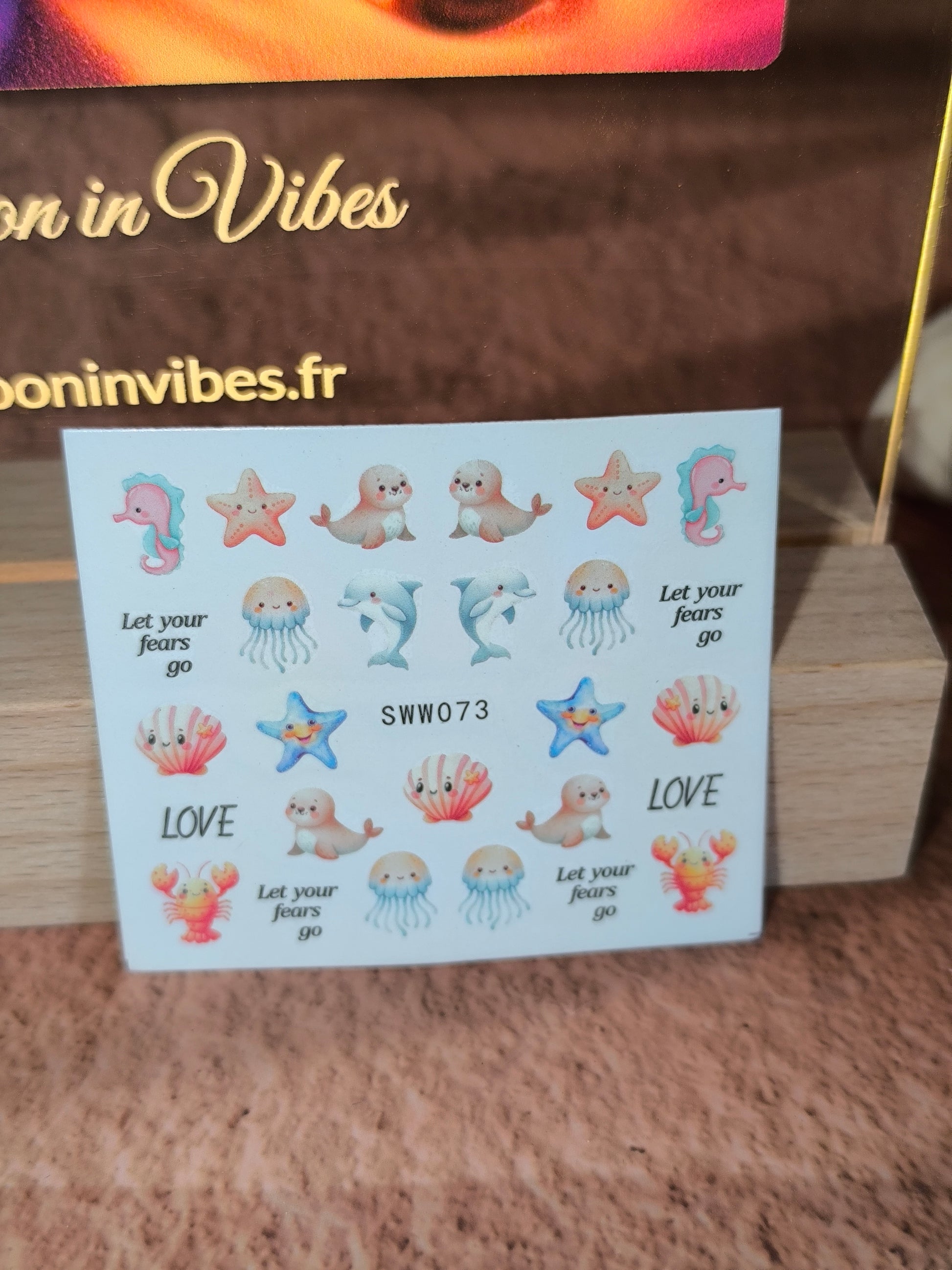 Stickers Ongles Coquillages & Animaux Marins - Un océan de beauté… au bout des doigts