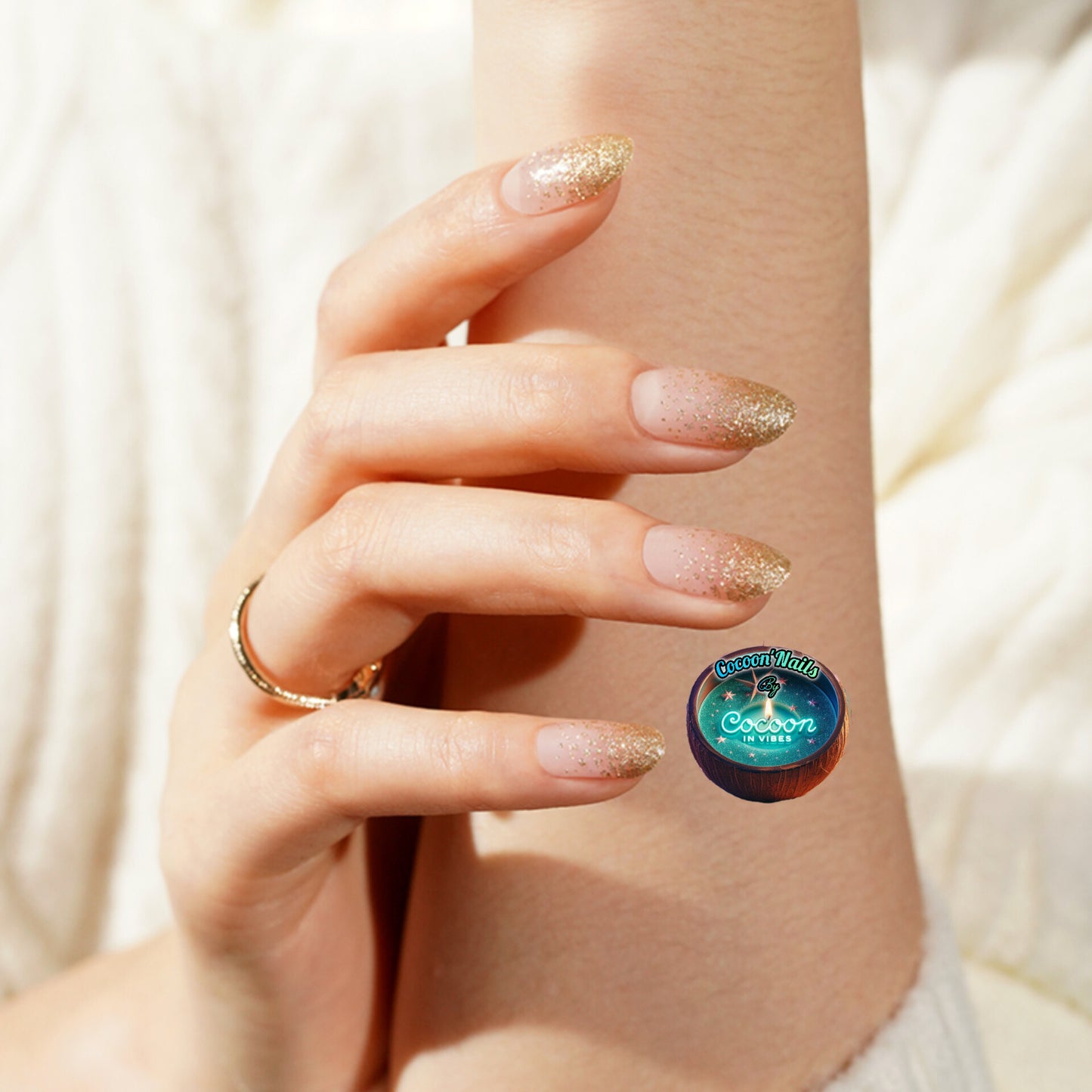 Cocoon’Nails – Golden Flow ✨ L’éclat doré qui illumine ton hiver !