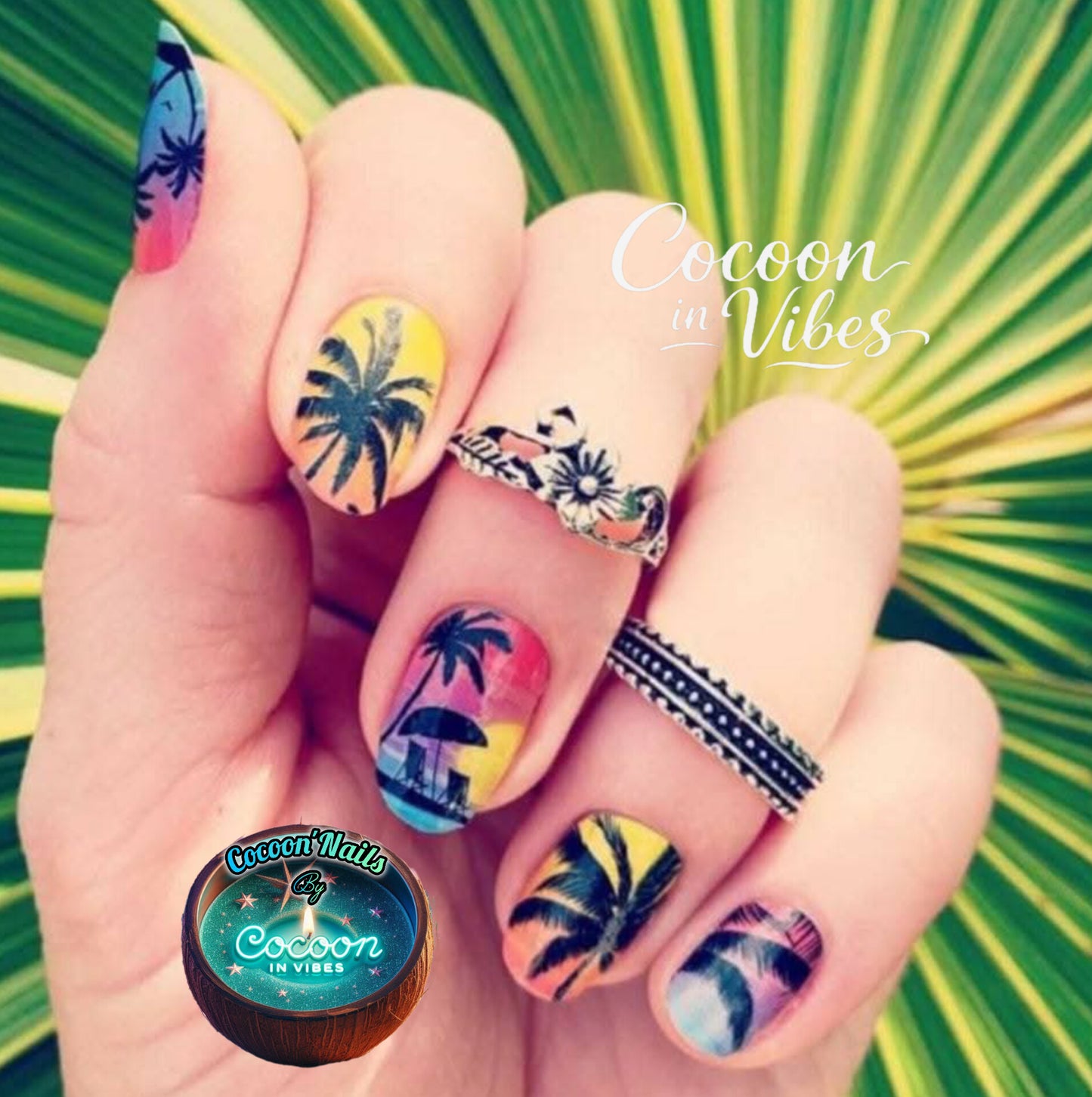 Cocoon’Nails Sunset Vibes – Vernis Autocollant Kit Complet