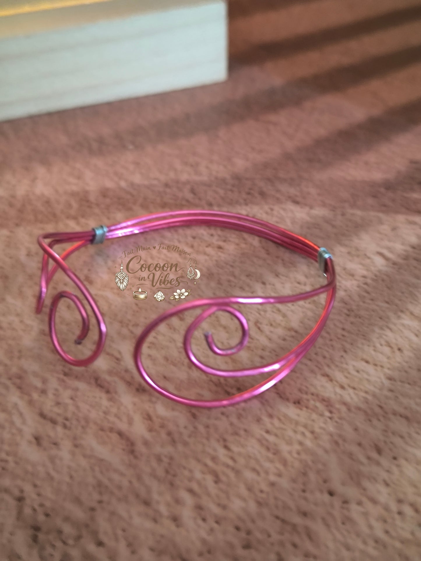 Bracelet Personnalisable Douce Spirale (Rose & Teintes au choix) – Collection Douce Spirale