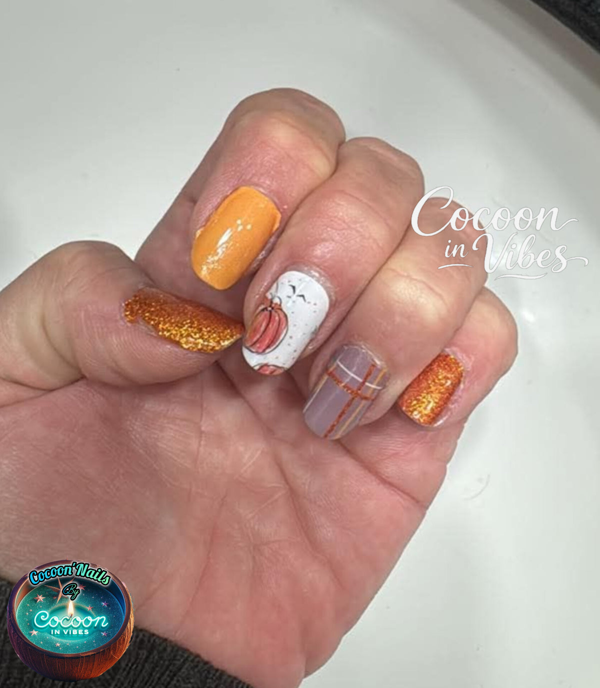 Cocoon’Nails Automne Cosy – Vernis Autocollant Kit Complet