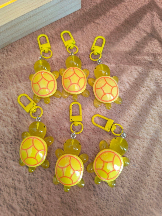 Bijoux de sac / Porte-clés Tortue de Terre Colorée Phosphorescente – Un petit compagnon lumineux à emporter partout
