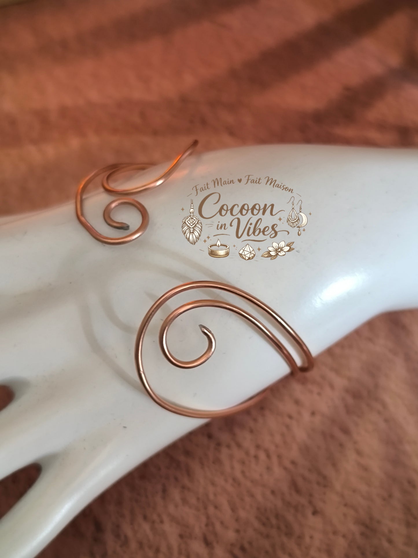 Bracelet Personnalisable Douce Spirale (Or Rose & Teintes au choix) – Collection Douce Spirale