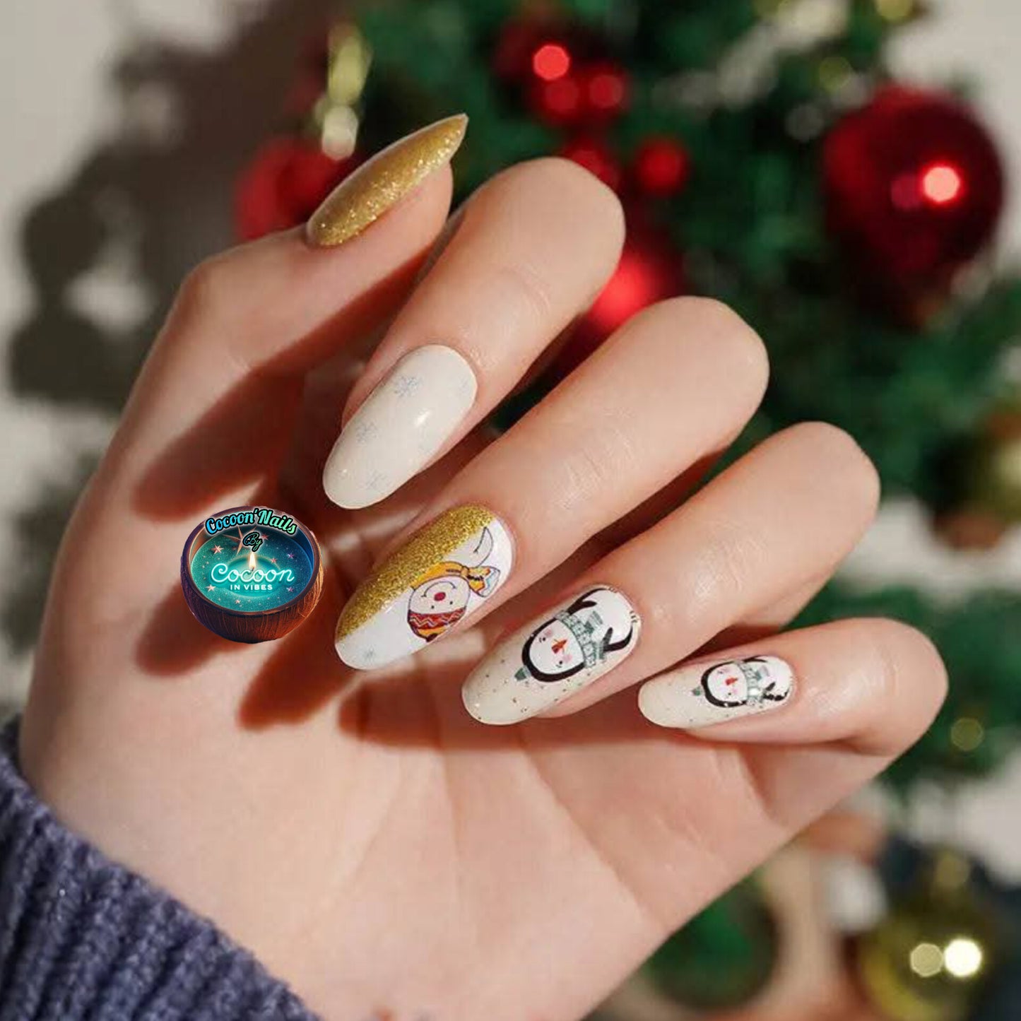 Cocoon’Nails – Golden Penguin : un hiver scintillant au bout des doigts