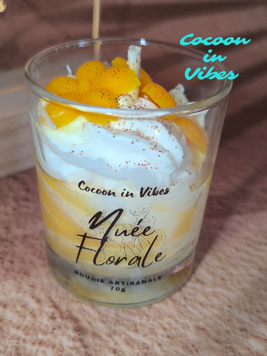 Bougie Gourmande Artisanale – Nuée Florale 70g