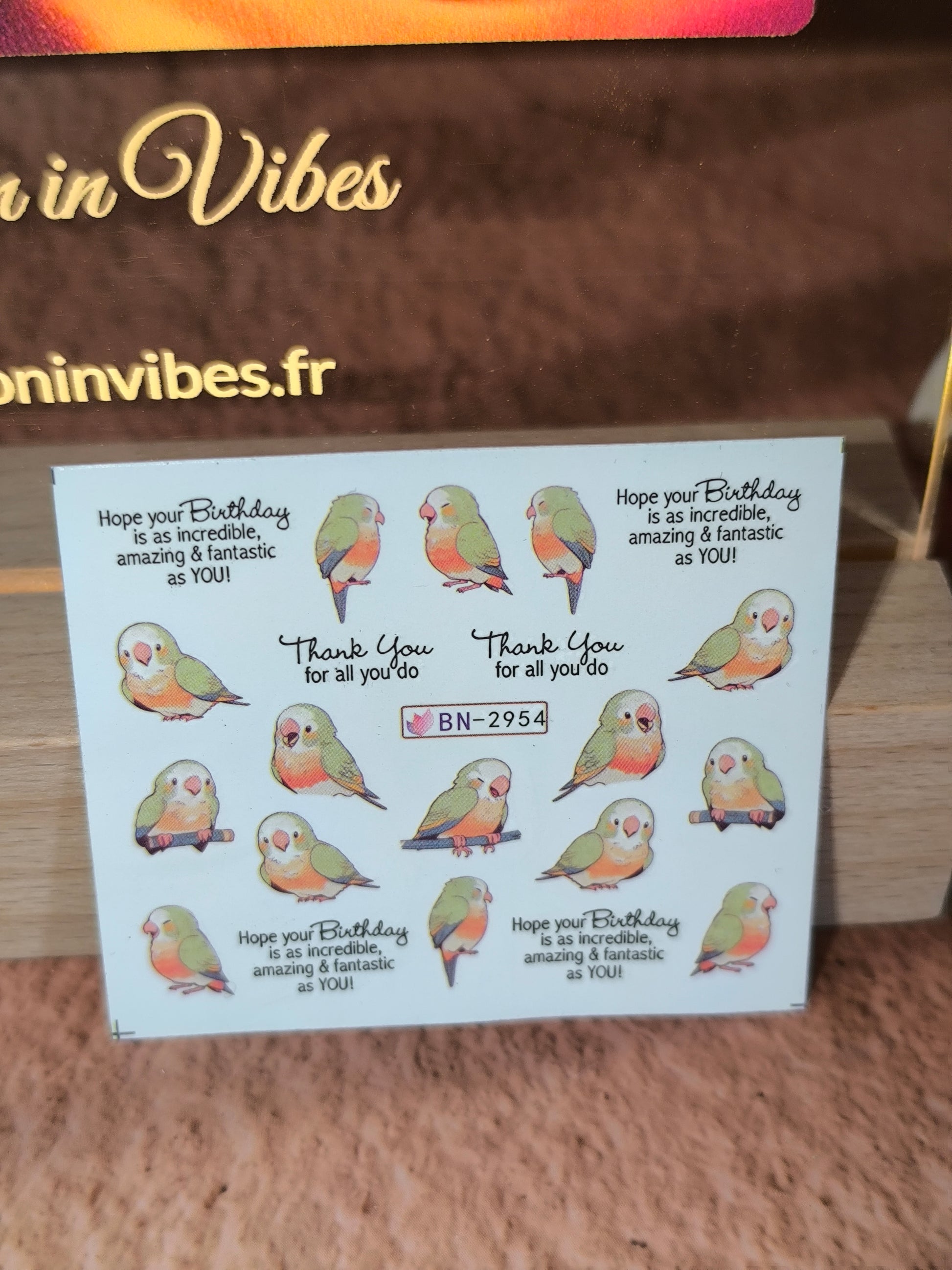 Stickers Ongles Oiseaux Tropicaux - Un paradis exotique… posé sur vos ongles