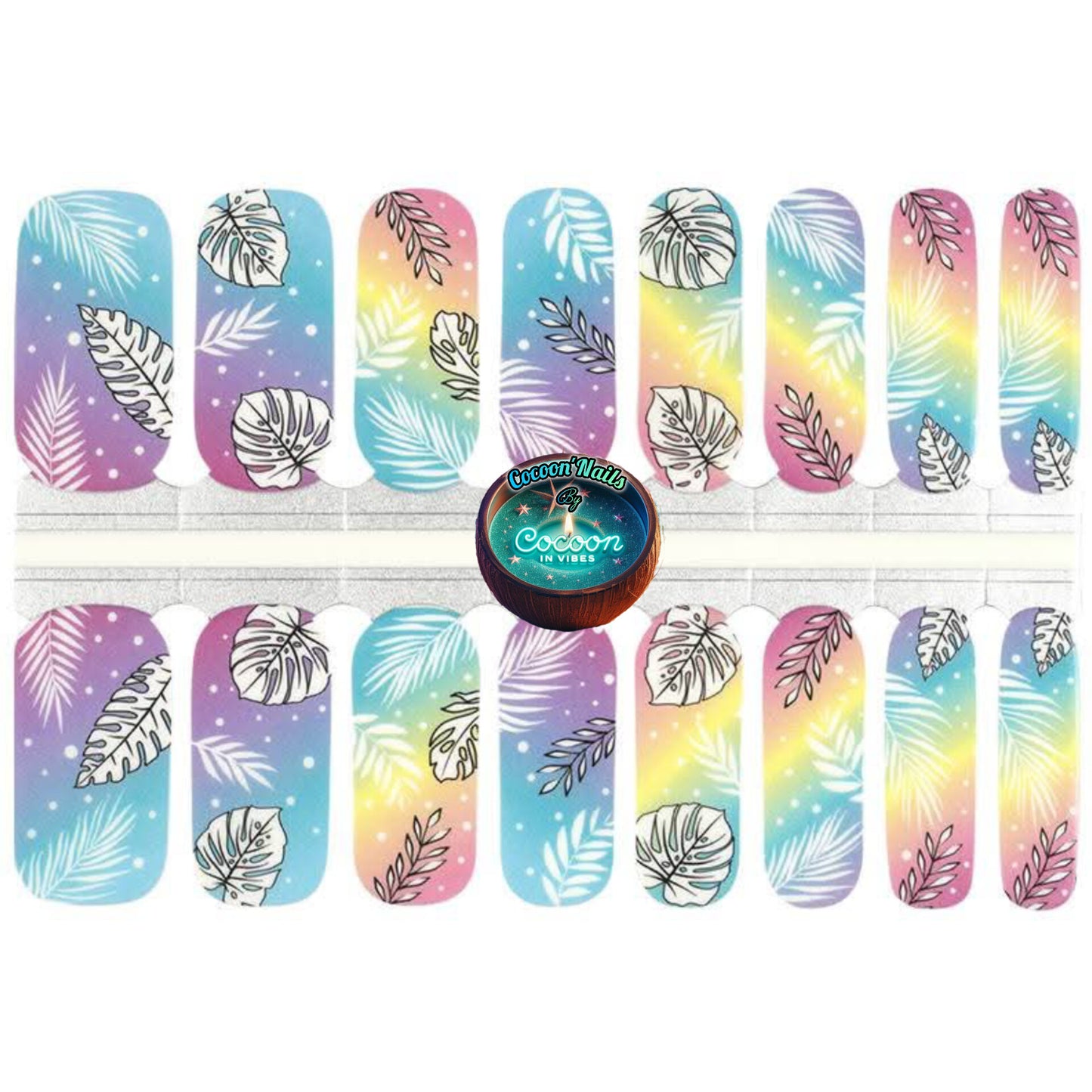 Cocoon’Nails Reflet des îles – Vernis Autocollant Kit Complet