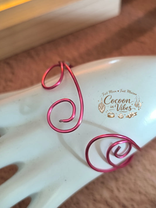Bracelet Personnalisable Douce Spirale (Rose & Teintes au choix) – Collection Douce Spirale