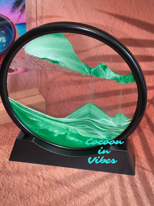 Sable Mouvant Vert aux reflets dorés & paillettes magiques – L’évasion hypnotique venue de la mer...