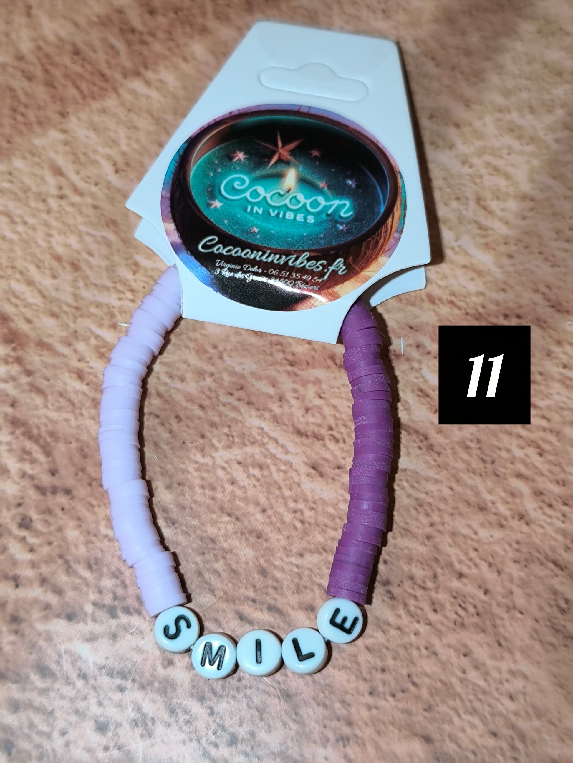 Bracelets Good Vibes en perles plates en pâte polymere - Sous les cocotiers... un monde de couleurs vous attend !