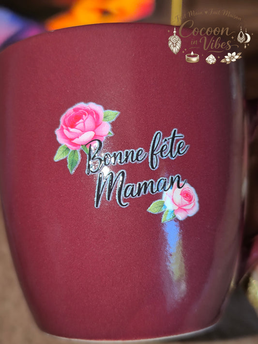 Tasse "Fête des Mères" Bordeaux – Pièce unique, création artisanale Cocoon in Vibes