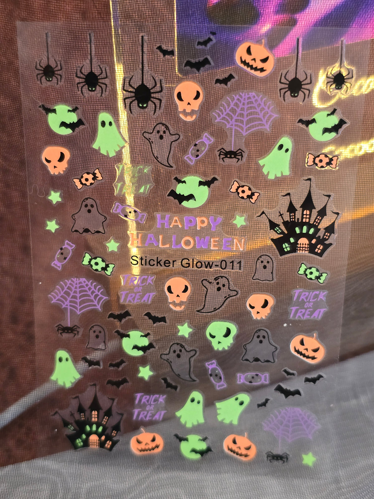 Stickers Ongles Halloween Phosphorescents