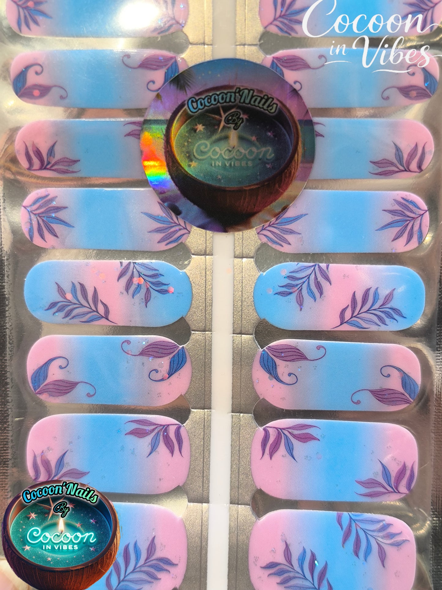 Cocoon’Nails Aura Tropicale – Vernis Autocollant Kit Complet