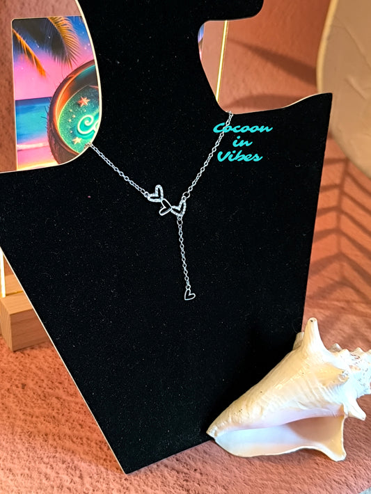 Collier ras-du-cou Cascade de Cœurs – Chute centrale