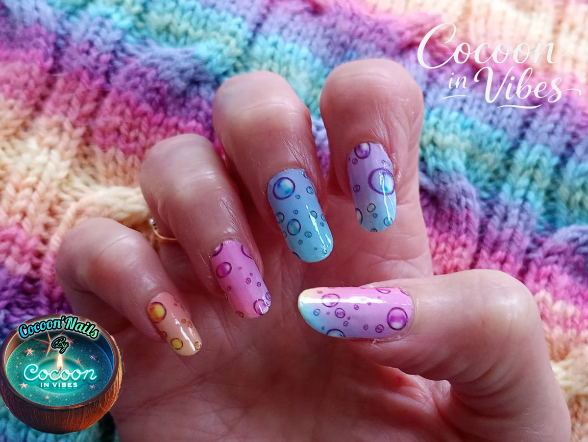 Cocoon’Nails Rainbow Soda Pop – Vernis Autocollant Kit Complet