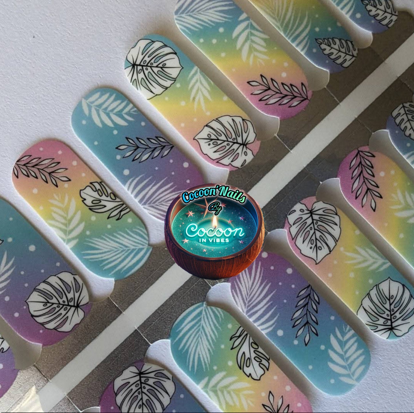 Cocoon’Nails Reflet des îles – Vernis Autocollant Kit Complet