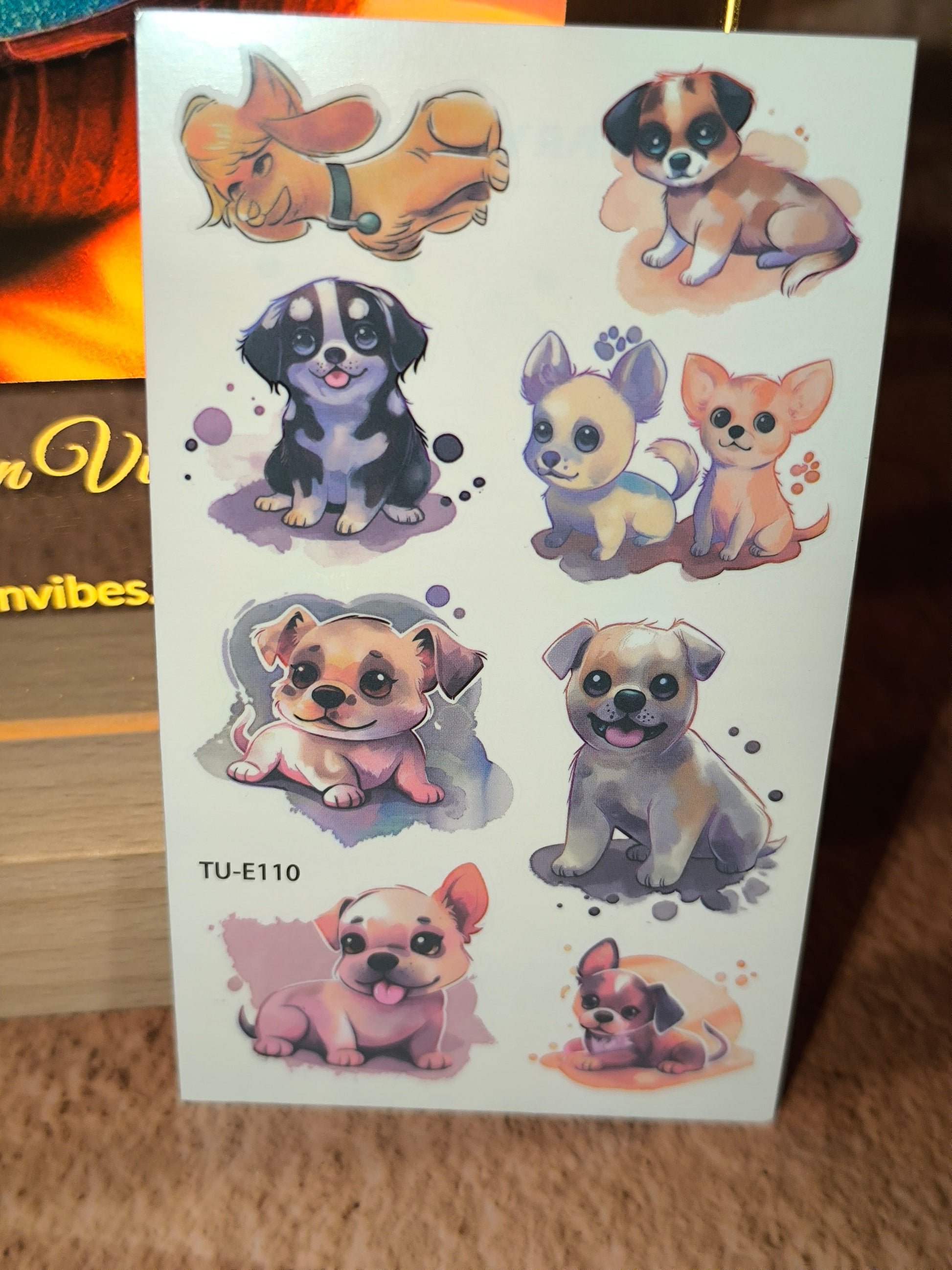 Tatouages Éphémères Aquarelle – Chats & Chiens tout en douceur