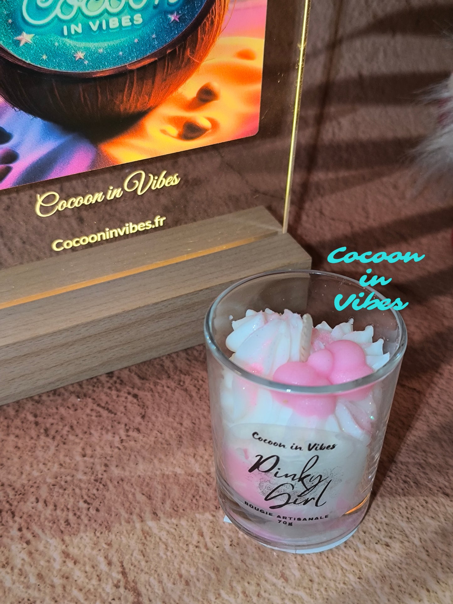 Bougie Gourmande Artisanale 70 g – Pinky Girl (dupe Viva la Juicy)