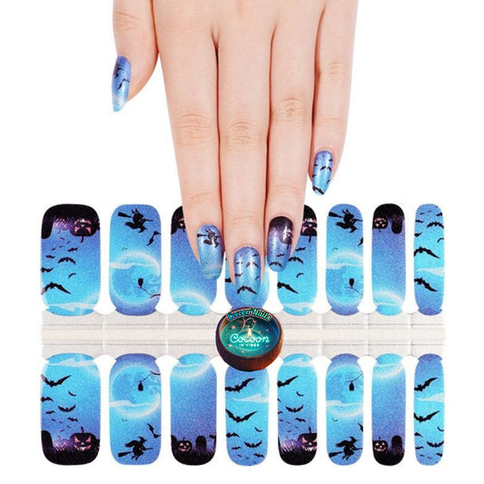 Cocoon’Nails Sortilège d'Halloween – Vernis Autocollant Kit Complet