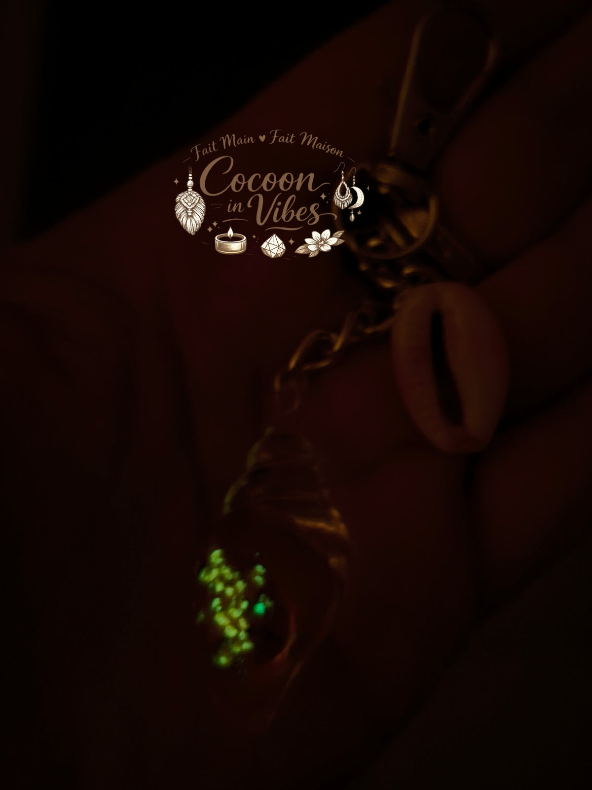 Bijou de sac Phosphorescent "Océan Luminescent"