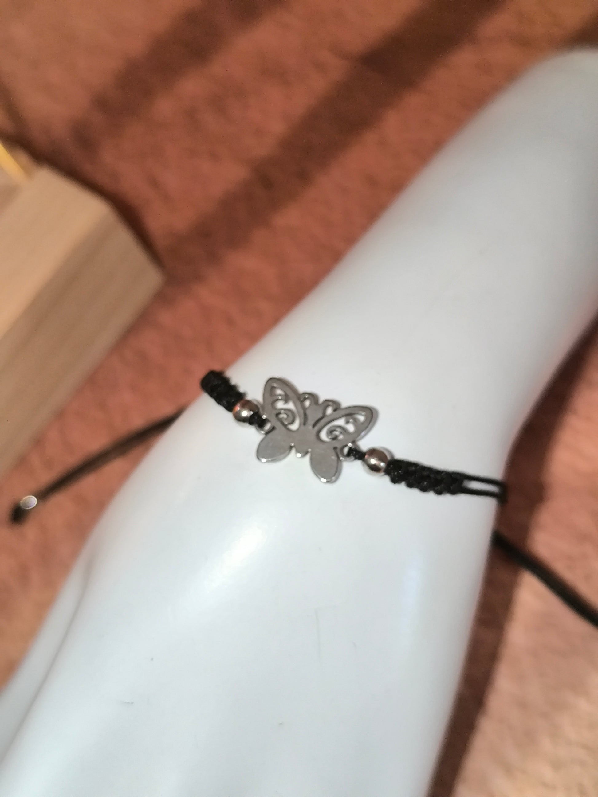 Bracelet Plaque finement Découpée en acier inoxydable – Petit Trésor à Porter