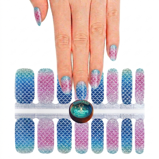 Cocoon’Nails Écailles de Lumière – Vernis Autocollant Kit Complet