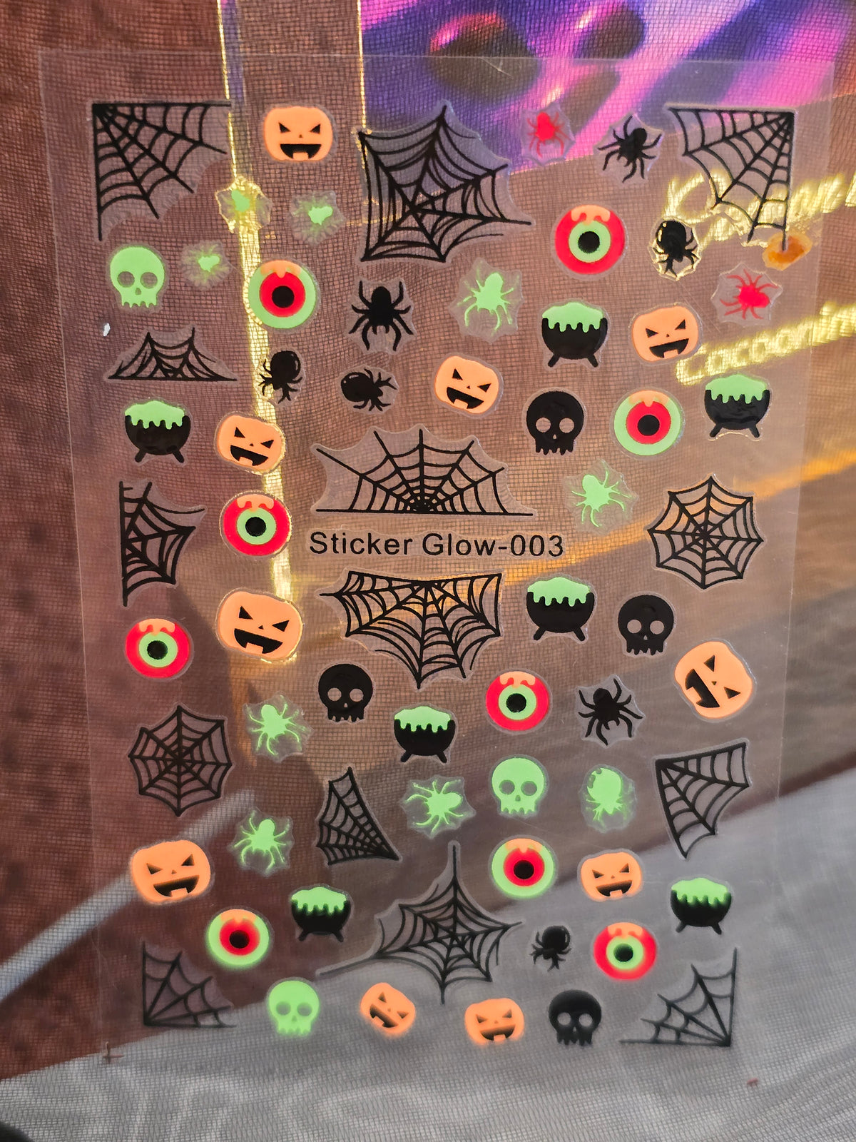 Stickers Ongles Halloween Phosphorescents