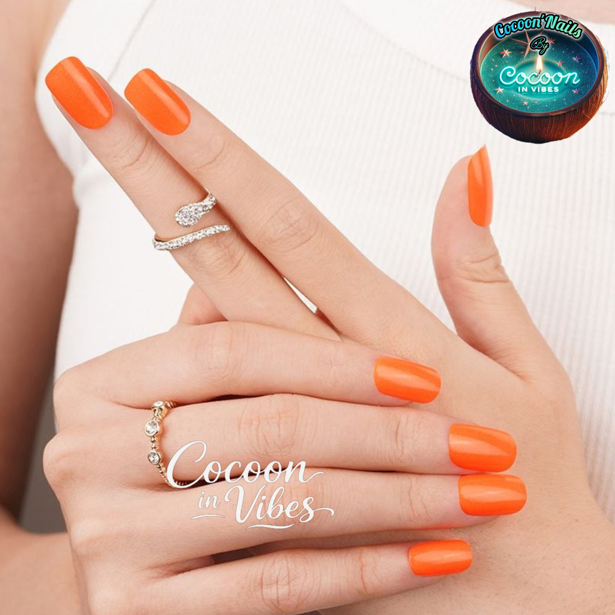 Cocoon’Nails Éclat de Citrouille – Vernis Autocollant Kit Complet