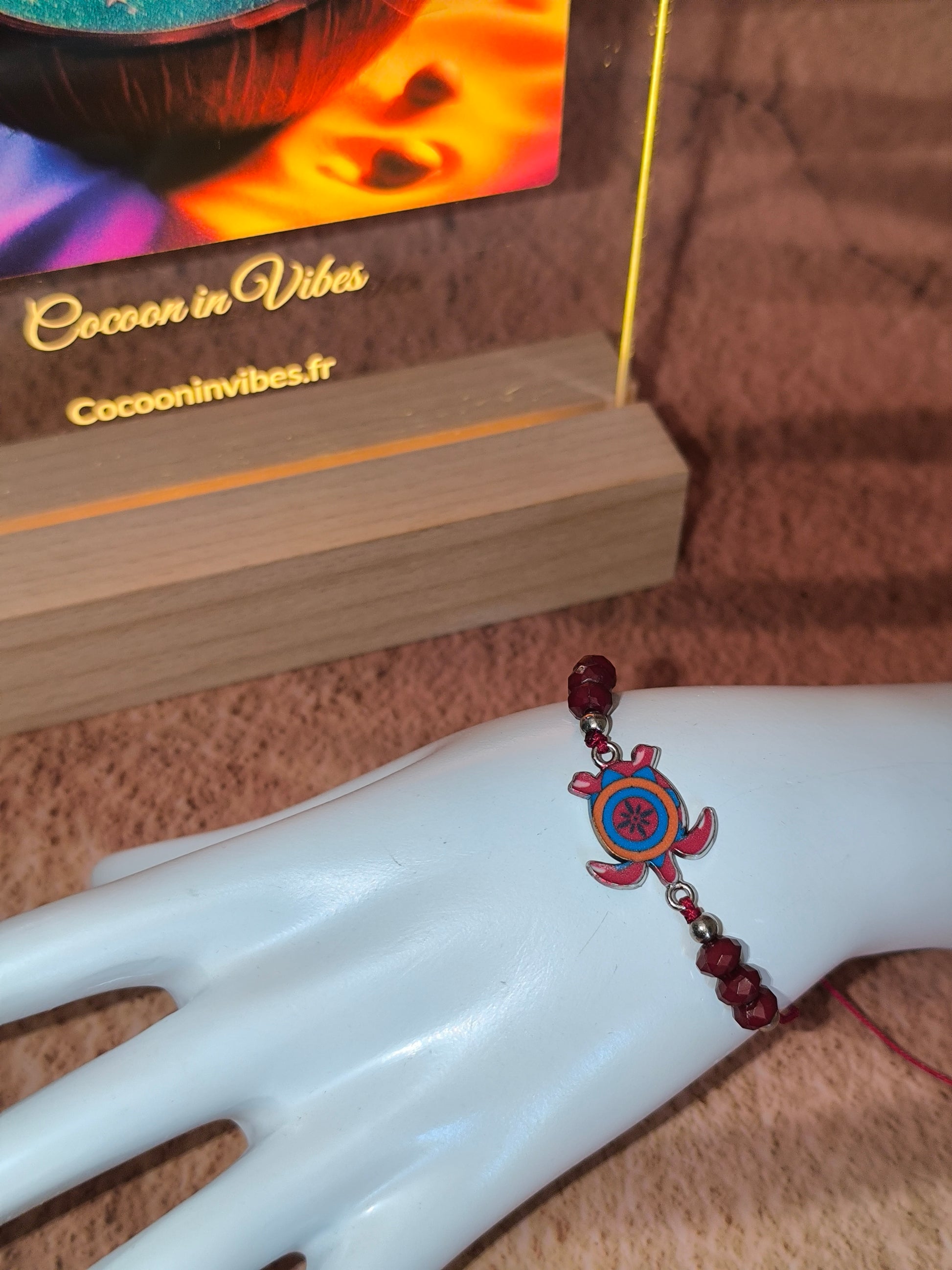 Bracelet Enfant Tortue Colorée – Esprit Plage & Aventure