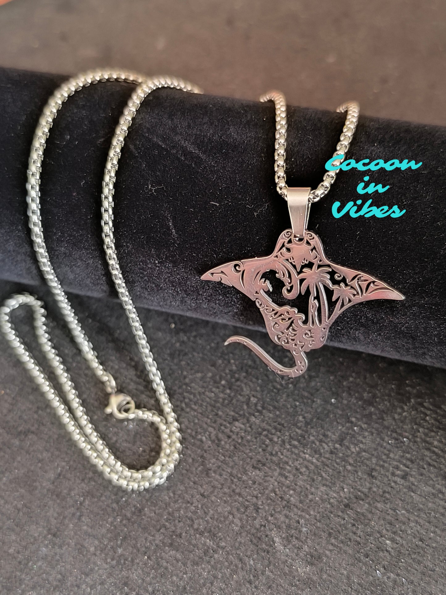 Collier homme Manta Horizon – Acier inoxydable