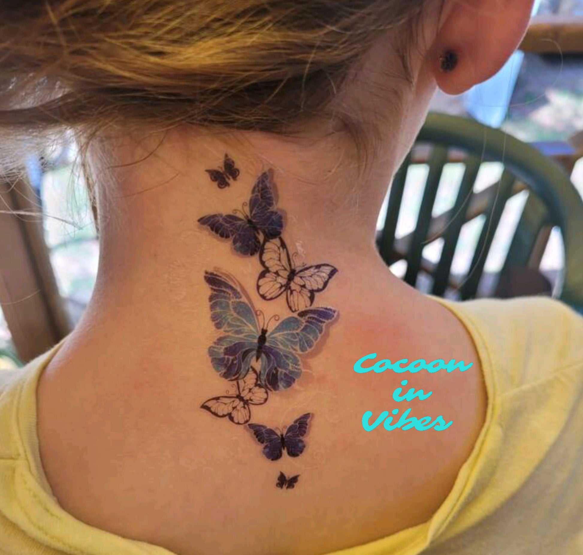 Tatouages Éphémères Papillons Ombrés – Légèreté et Poésie en 3D