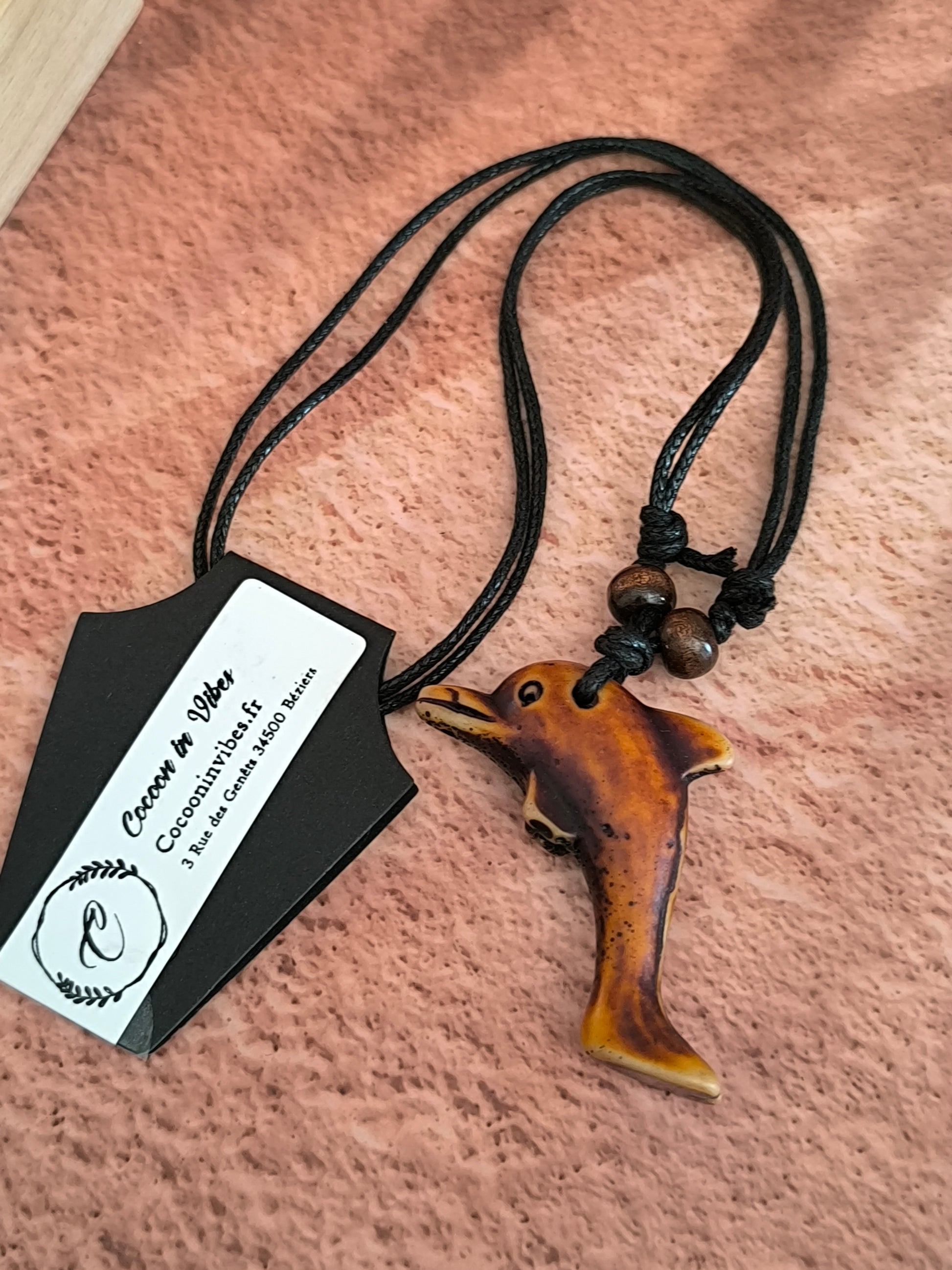 Collier Homme Bois & Résine