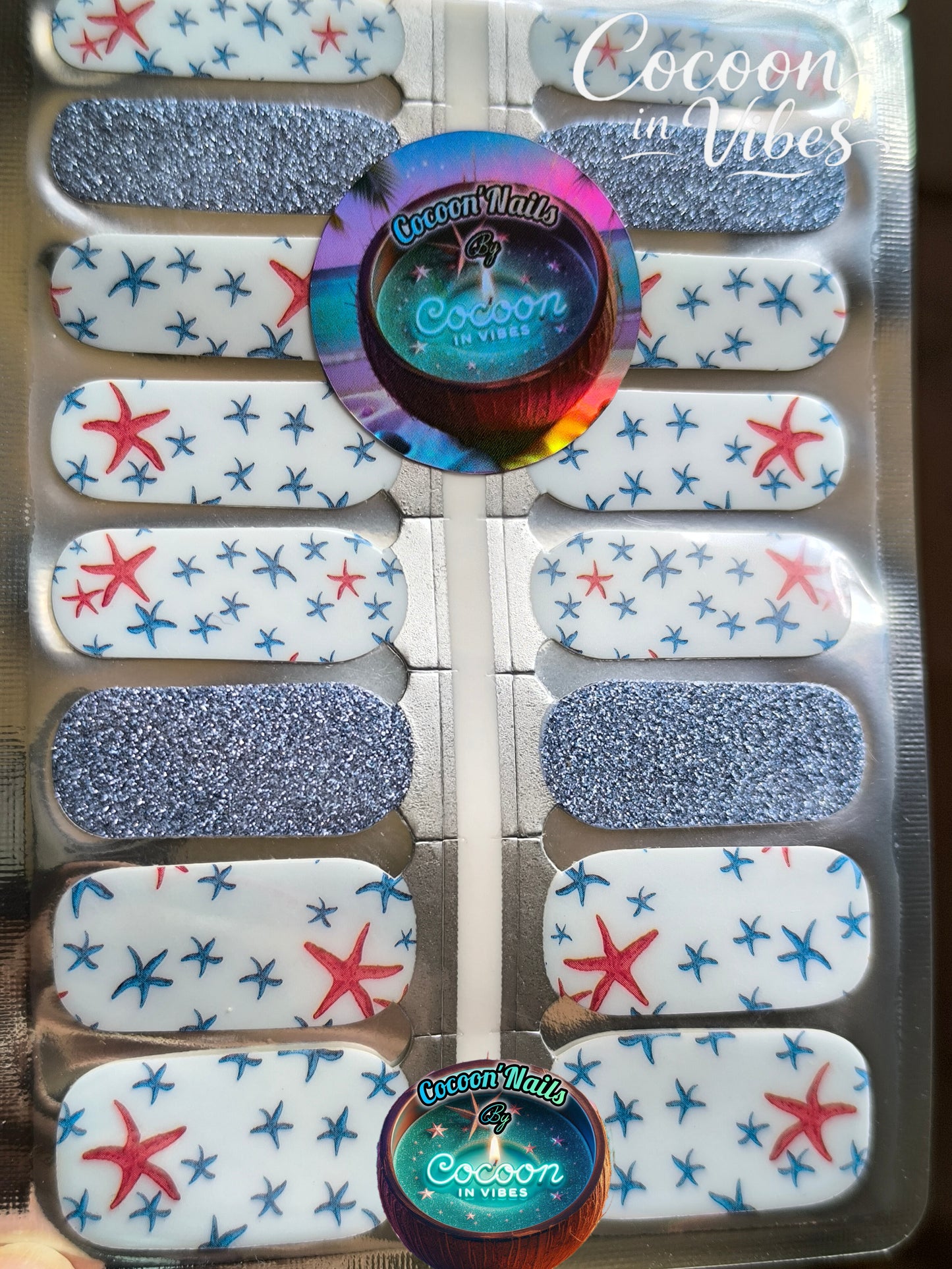 Cocoon’Nails Trésors du Lagon – Vernis Autocollant Kit Complet
