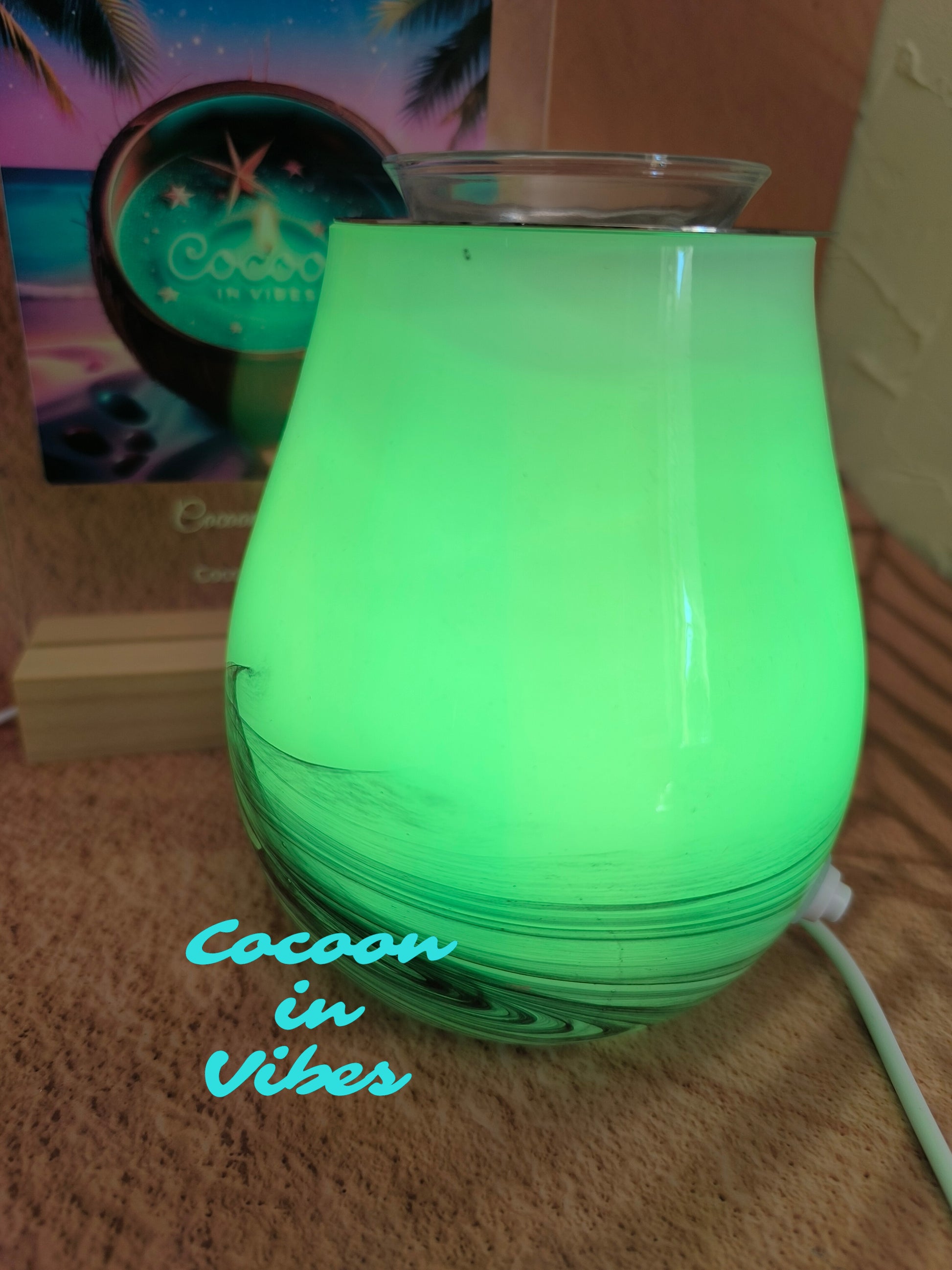 Lampe Diffuseur à chaleur douce avec changements de couleurs + 1 Sable Fondant 25ml Offert- Ambiance Cocooning et relaxante garantie