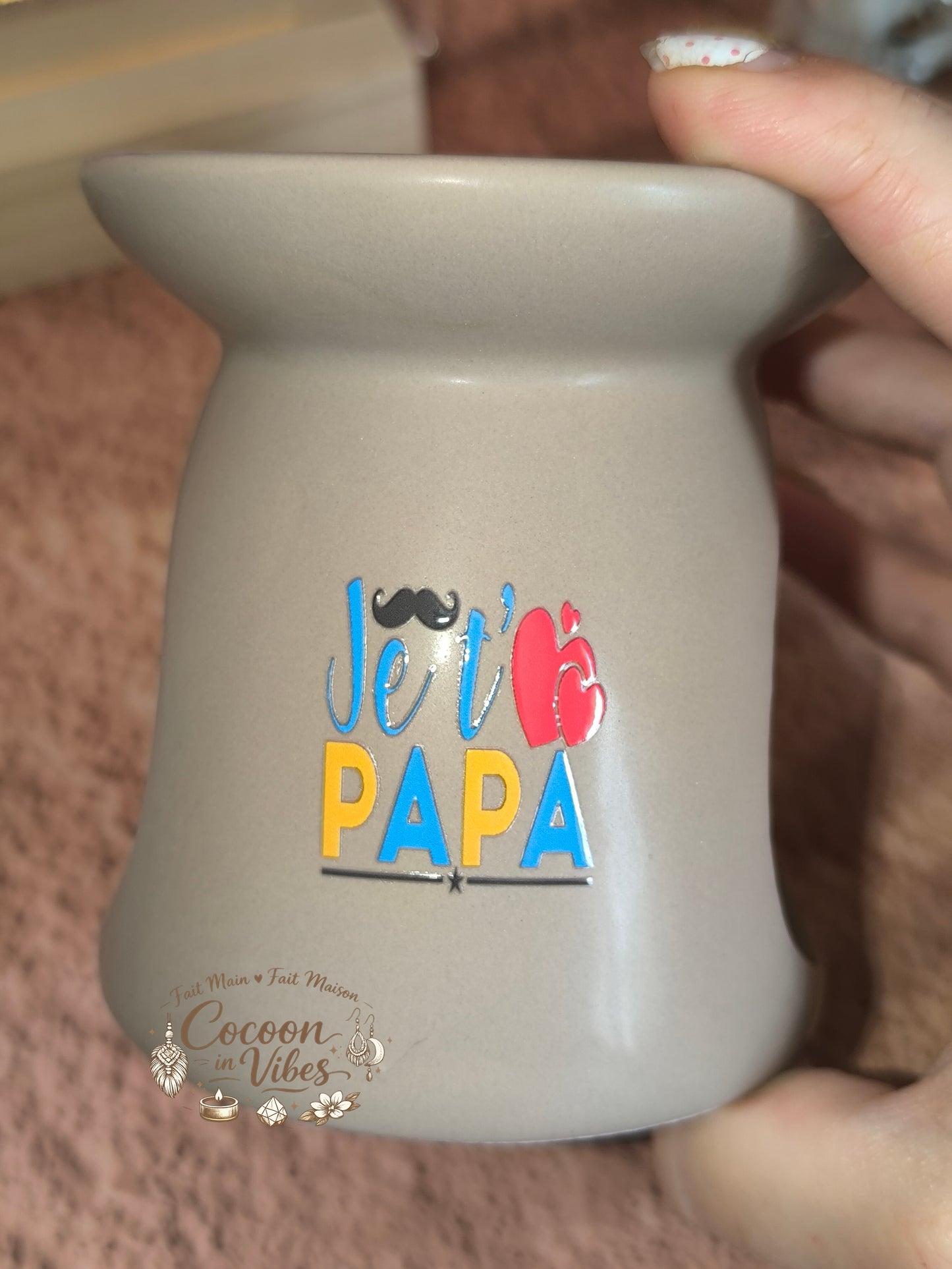 Brûleur Beau Gosse Fête des Pères + 1 Fondant OFFERT – Pièce unique, création artisanale Cocoon in Vibes