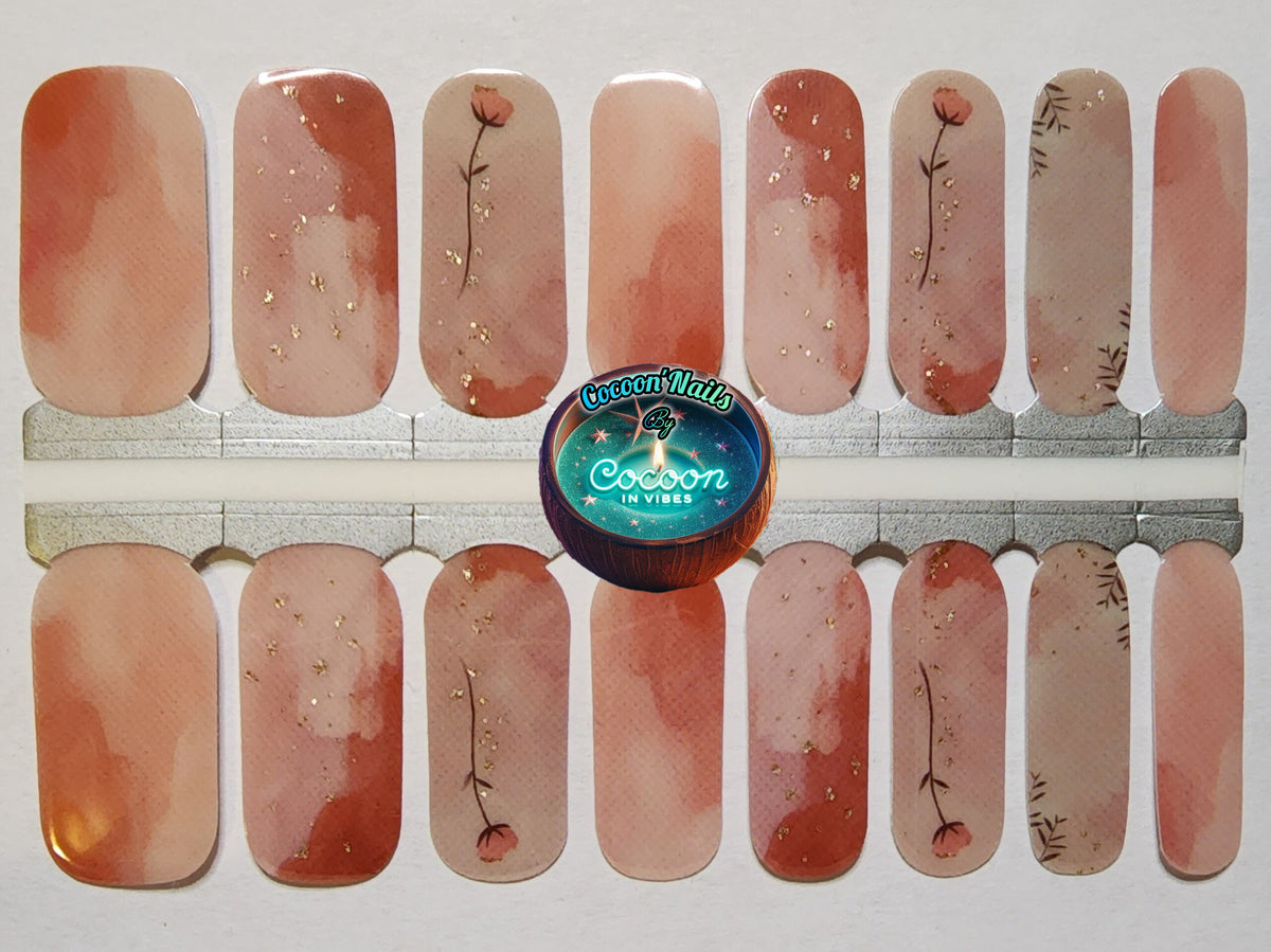 Cocoon’Nails Douceur Terracotta – Vernis Autocollant Kit Complet