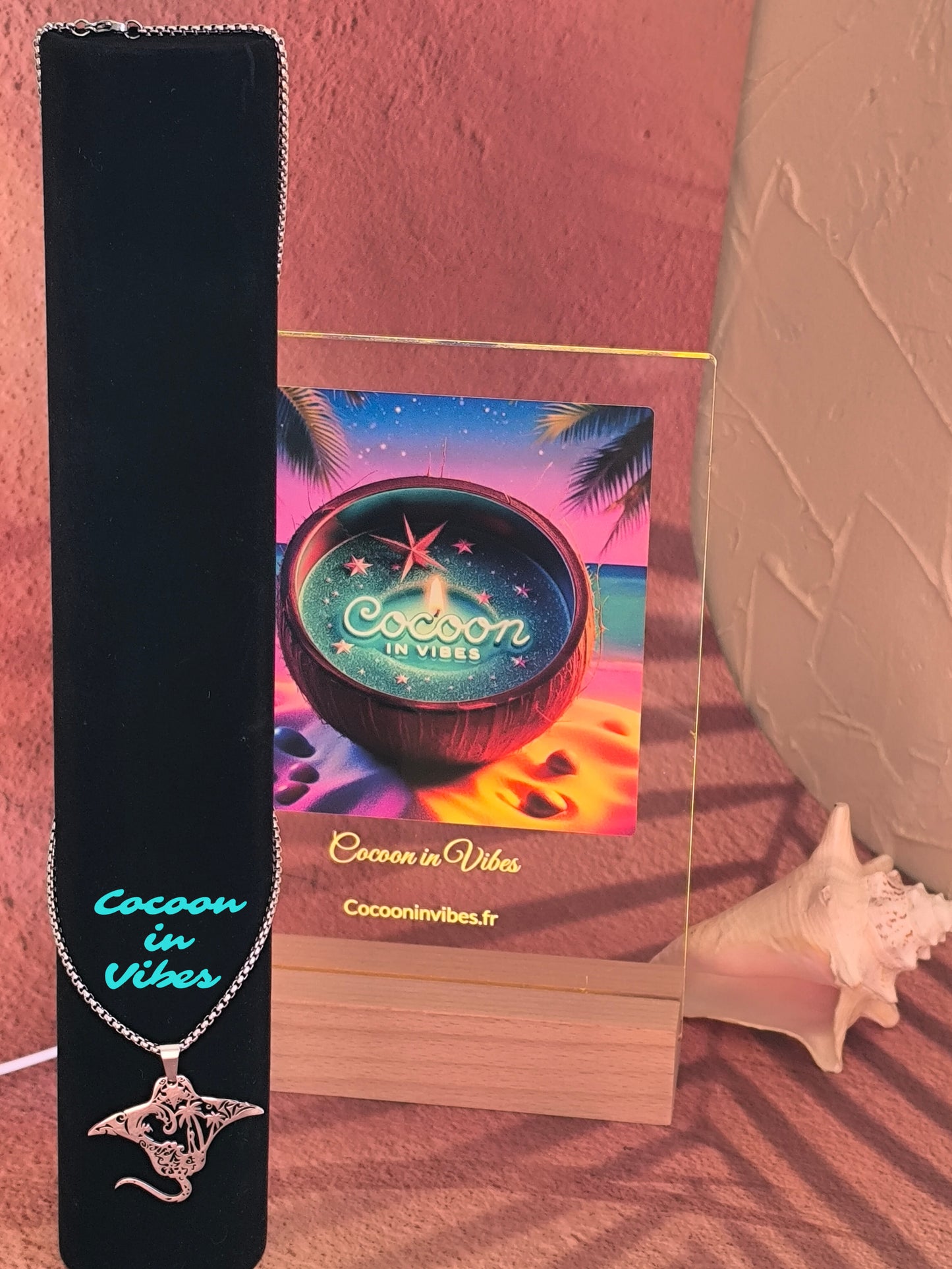 Collier homme Manta Horizon – Acier inoxydable
