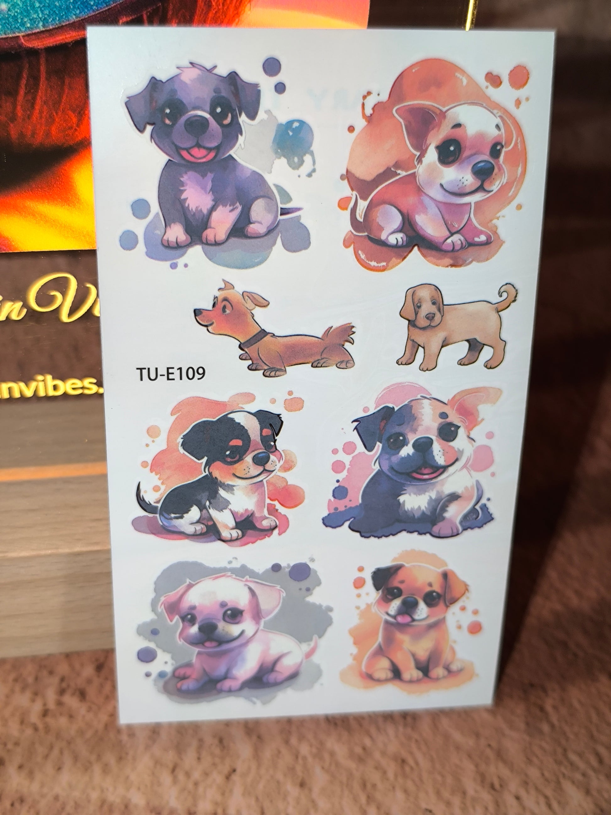 Tatouages Éphémères Aquarelle – Chats & Chiens tout en douceur