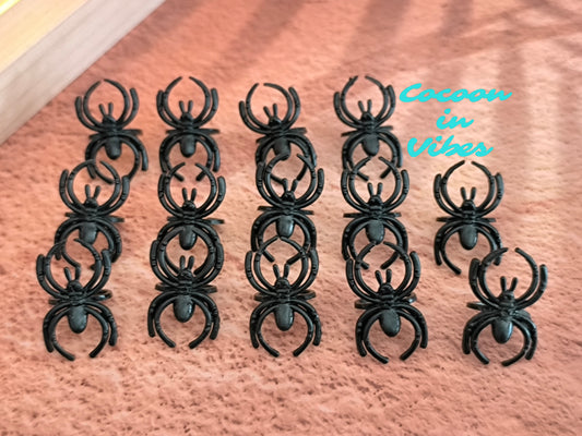 Bagues d’Halloween – Araignées & Chauves-souris