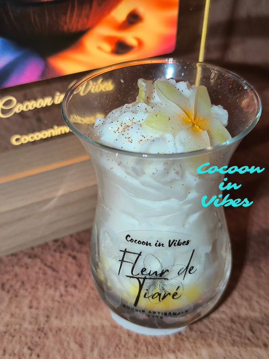 Bougie Gourmande Artisanale 110 g – Fleur de Tiaré