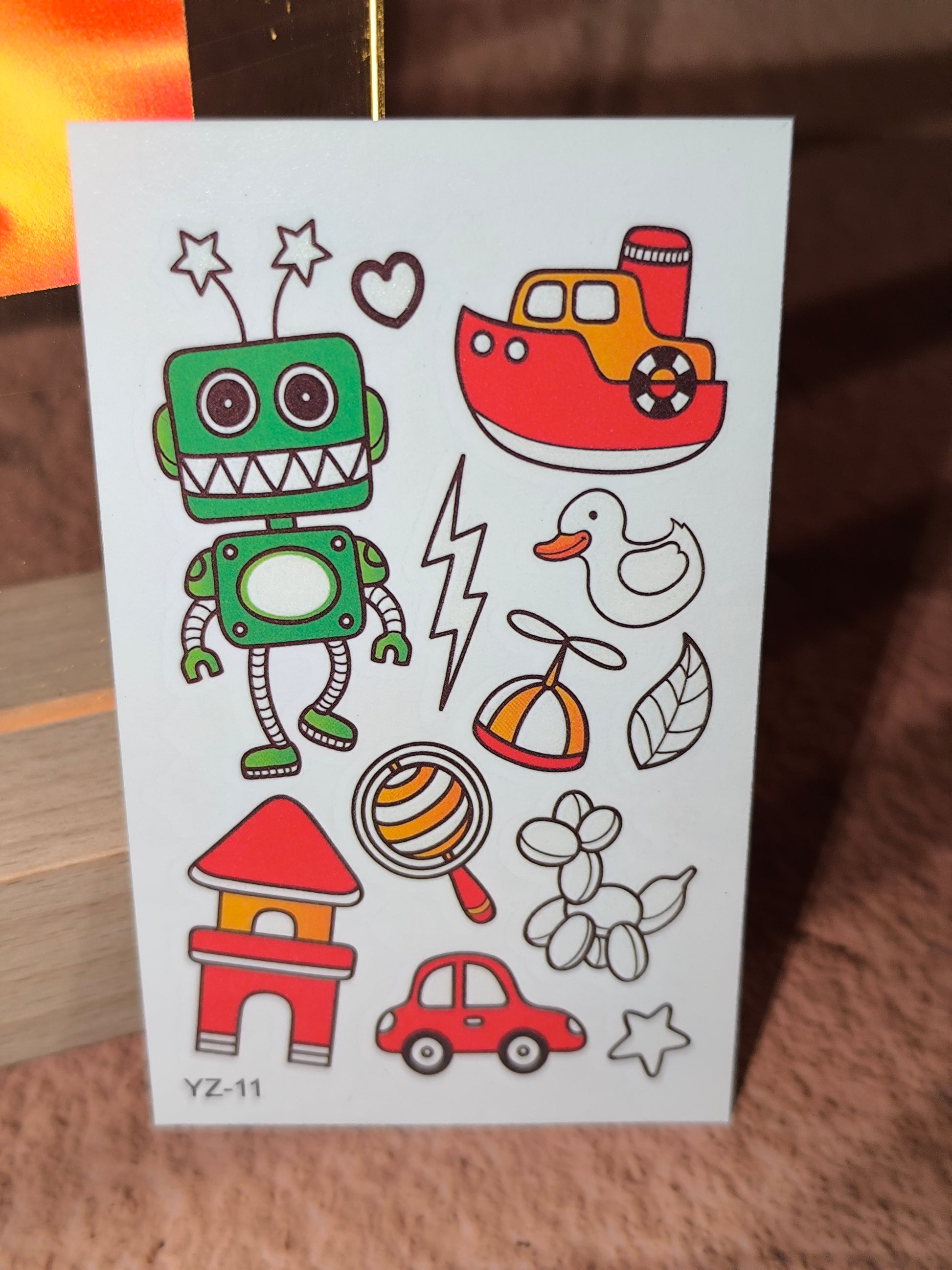 Tatouages Éphémères Enfants Phosphorescents – Petites Magies qui Brillent
