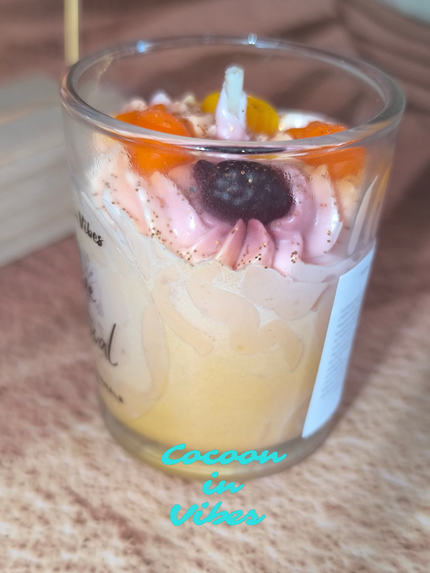 Bougie Gourmande Artisanale – Rêve Tropical 70g