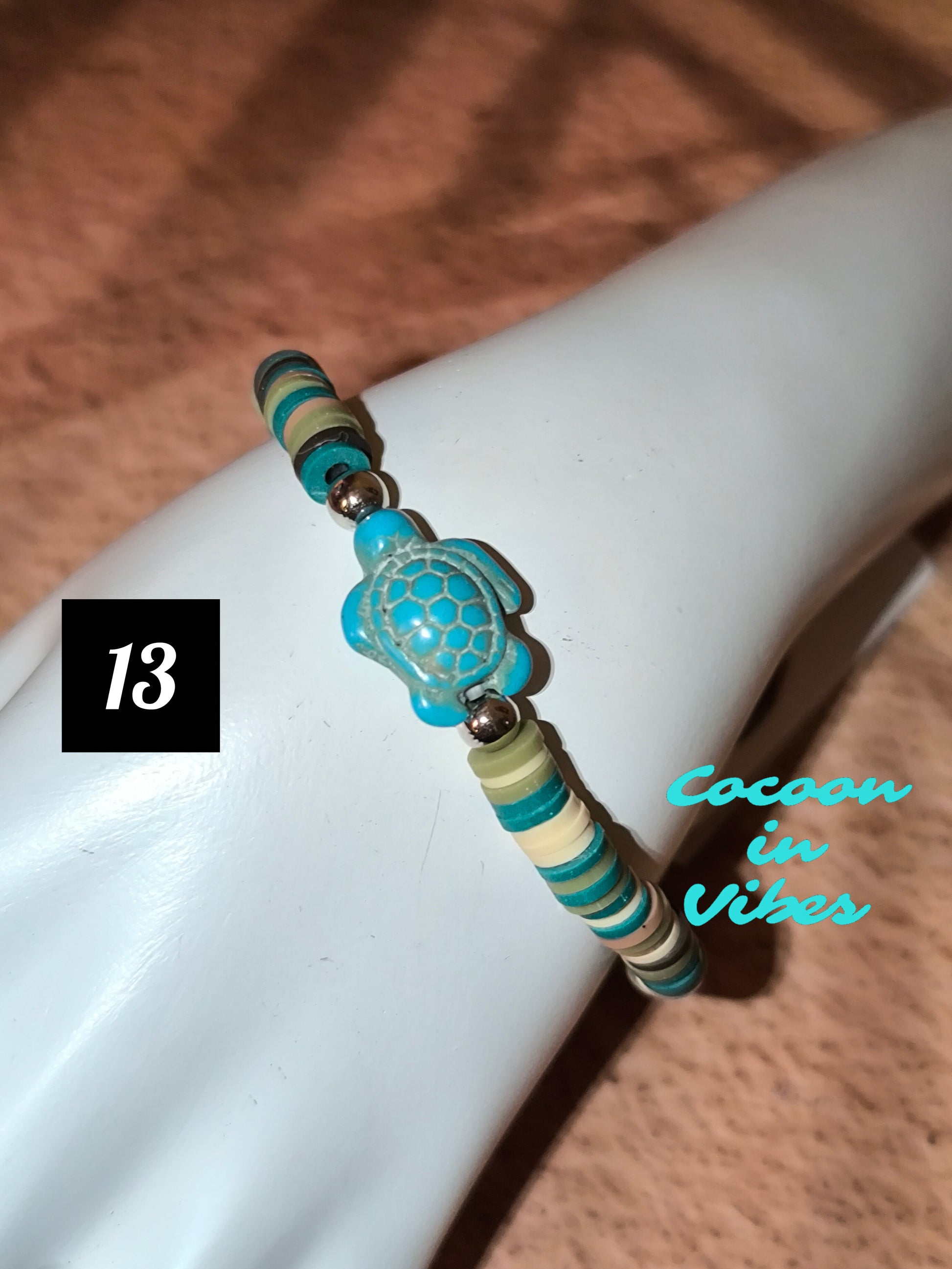 Bracelets Good Vibes en perles plates en pâte polymere - Sous les cocotiers... un monde de couleurs vous attend !