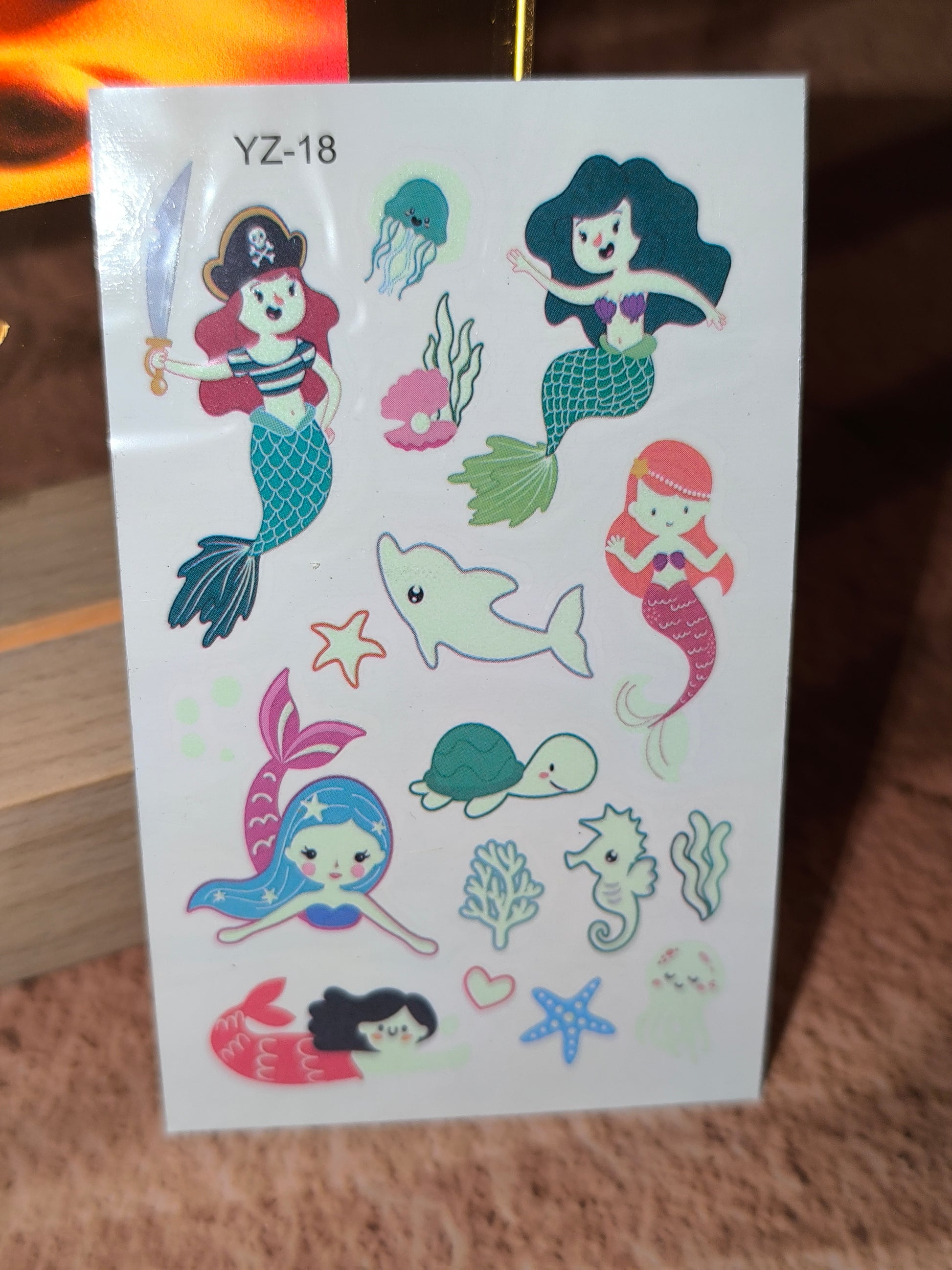 Tatouages Éphémères Enfants Phosphorescents – Petites Magies qui Brillent