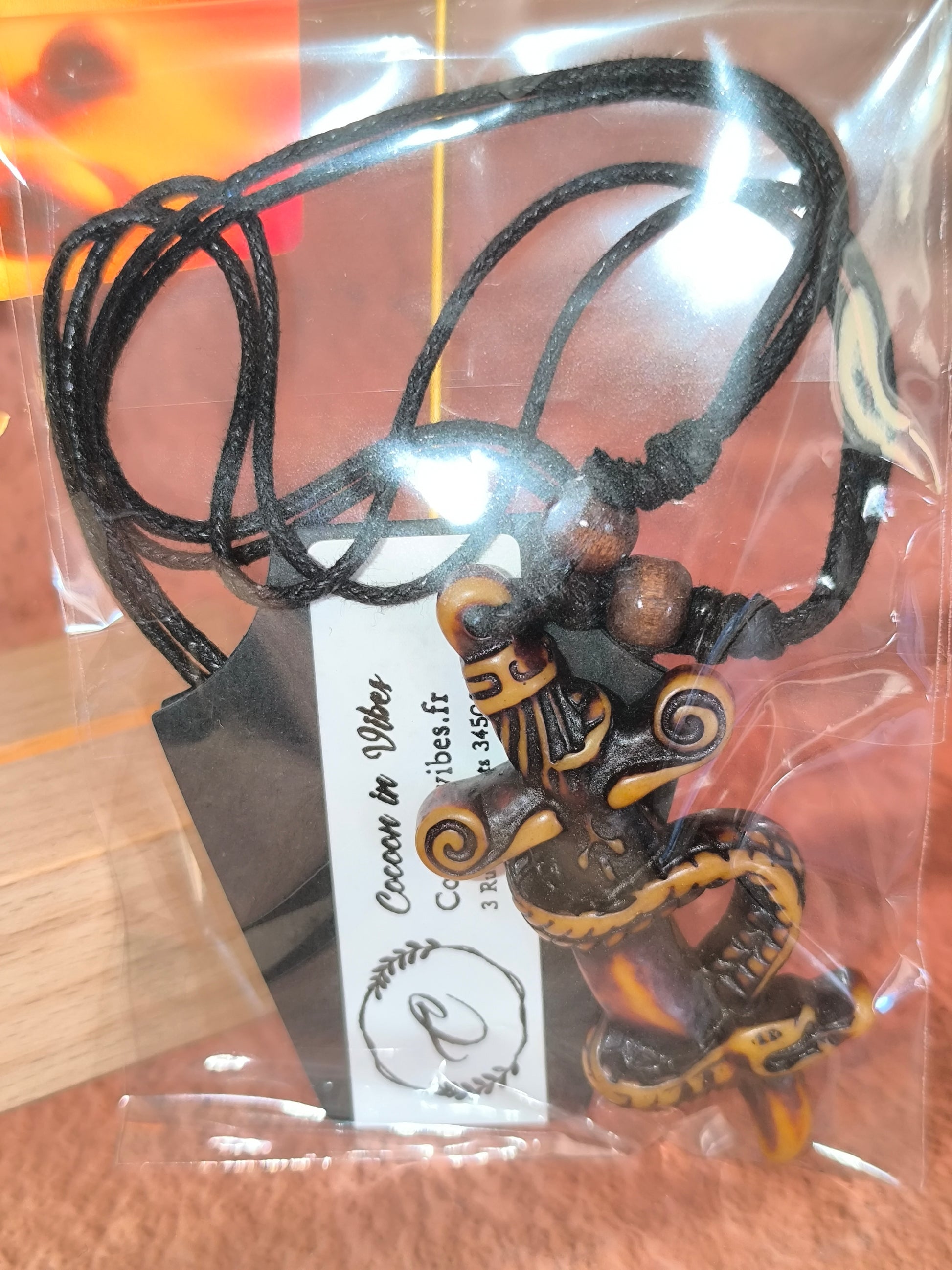 Collier Homme Bois & Résine