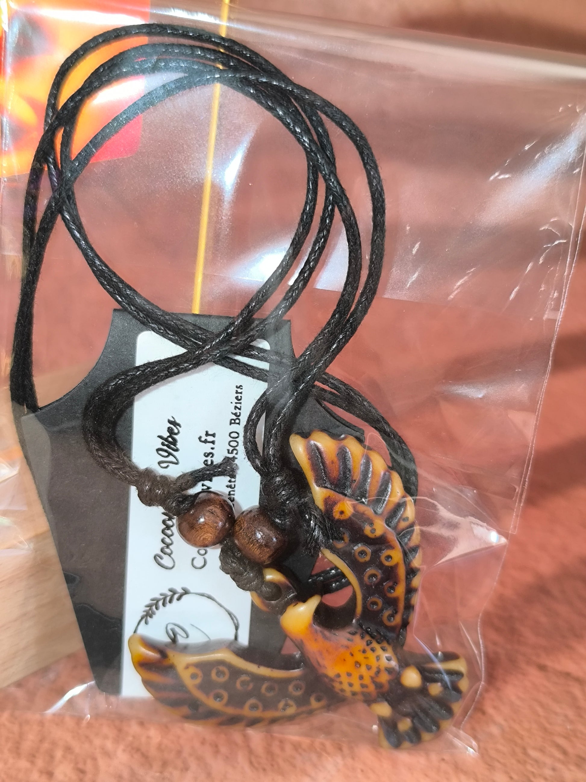 Collier Homme Bois & Résine